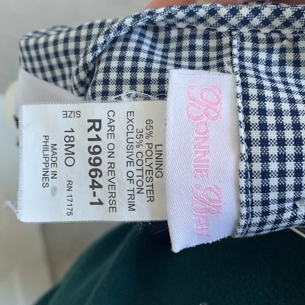 Bonnie Baby Navy and White Gingham Dress‎ - Picture 5 of 5